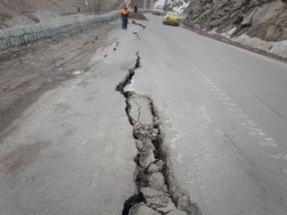 جاده چالوس به علت رانش بی‌سابقه زمین تا اطلاع ثانوی مسدود شد