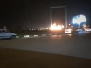 آتش زدن تندیس آیت‌الله بروجردی در قم