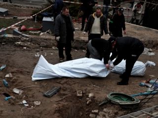 دادستانی اوکراین از کشف بیش از «۱۲۰۰ جسد» در اطراف کی‌یف در روز یکشنبه خبر داد