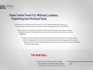 نامه سرگشاده ۴۶ نظامی آمریکایی در مخالفت با احیای توافق هسته ای با جمهوری اسلامی