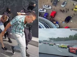 دستگیری ژن خوب های روسیه توسط پلیس به خاطر فخرفروشی با خودروهای لوکس
