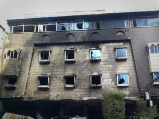 زن ایرانی قربانی آتش سوزی هتل کربلا