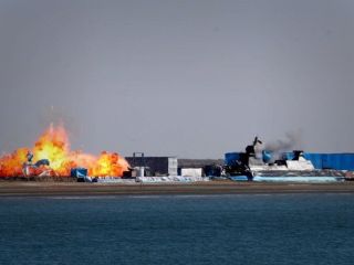 ایران «پایگاه شبیه‌سازی شده نیروی‌دریایی اسرائیل» را در یک رزمایش منفجر کرد