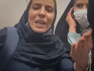 شعار در اتوبوس علیه خانمی که قصد ایراد گرفتن از حجاب خانم های مسافر را داشت