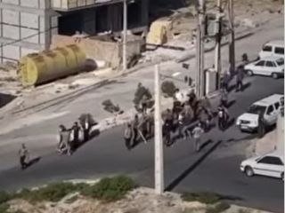 درگیری بین خانواده های عروس و داماد در خیابانی در تبریز