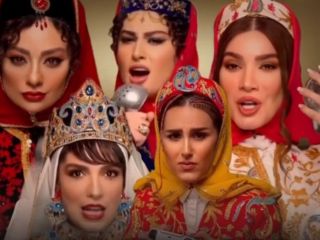 آواز خوانی بازیگران زن ایرانی از جمله یکتا ناصر برای نوروز ۱۴۰۳ با کف‌گیر و در قابلمه!