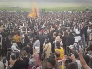 ویدیویی از جمعیت عظیم حاضر در جشن مردمی نوروز ۱۴۰۳ در ایلام
