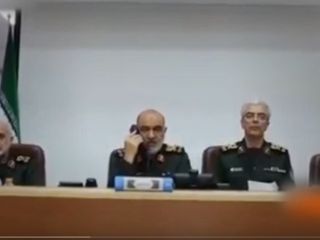 ویدیوی لحظه شروع عملیات حمله به اسرائیل با دستور حسین سلامی