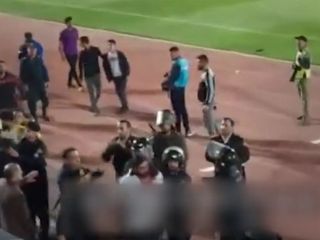 جنجال و کتک‌کاری در بازی خیبر خرم‌آباد و سایپا در لیگ یک فوتبال ایران