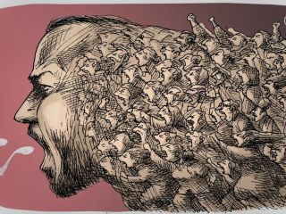 کاریکاتور « توماج صدای ملت» - کاری از مانا نیستانی