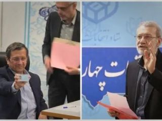 علی لاریجانی و عبدالناصر همتی برای انتخابات ریاست جمهوری ثبت نام کردند