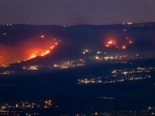 آتش‌سوزی‌ گسترده در شمال اسرائیل در پی حملات موشکی و پهپادی حزب‌الله