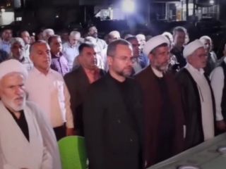 حضور همه مسئولین در مراسم افتتاح ۱۸ تیر چراغ برق در بابل که پولش را یک خیر داده