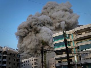 اسرائیل، برای سومین بار از زمان آتش‌بس، جنوب بیروت را هدف حمله قرار داد