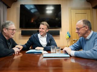 سفر مشترک  بی‌سابقه رهبران اروپا به کی‌یف پس از برگزاری مراسم رژه پیروزی در مسکو با حضور متحدان پوتین