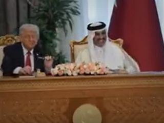 کلیپ دفتر امیر قطر از سفر ۲ روزه ترامپ به این کشور