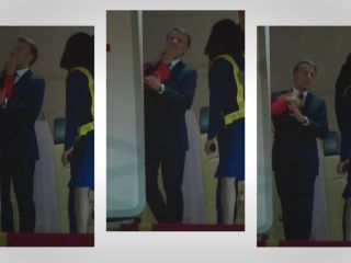 احتمال درگیری فیزیکی میان بریژیت و امانوئل ماکرون؛ الیزه: شوخی بود