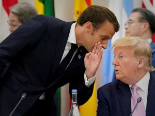 درس زناشویی ترامپ به ماکرون؛ «مطمئن شوید که در بسته است»!