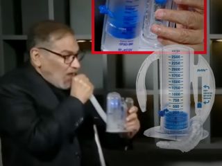 شمخانی پس از گزارش « وضعیت وخیم» ، با ۴ هزار سی سی تنفس مقابل دوربین لو رفت