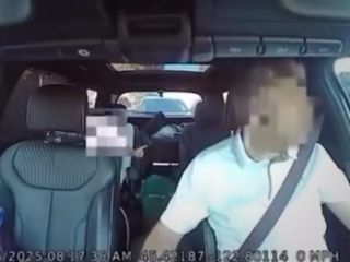 ویدئوی بازداشت مهدی خان‌بابازاده، پزشک ایرانی در آمریکا، در حالی که فرزند خردسالش در خودرو بود