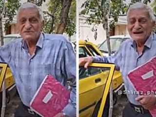 (ویدیو) اشک‌های راننده تاکسی با یک قرن تلاش: وداع پیرمرد ۹۰ ساله با چرخ زندگی‌اش
