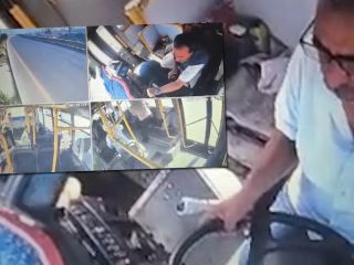 (ویدیو) راننده اتوبوس دچار حمله قلبی شد، مسافر جان همه را نجات داد