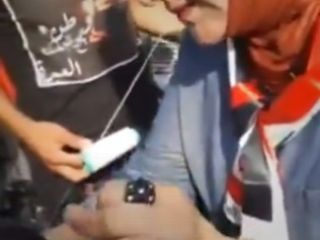 سرویس جدید التاسیس برای زائران اربعین « بندانداختن به صورت و گوش آقایان توسط خانمها»