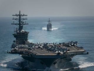 ناو هواپیمابر «نیمیتز» آمریکا به خلیج فارس بازگشت