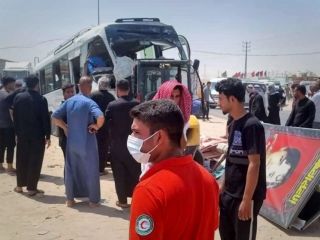 تصادف مرگبار اتوبوس زائران اربعین؛ چهار کشته و ۵۷ زخمی