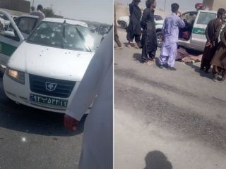 ۵ افسر نیروی انتظامی در اثر حمله‌ای در ایرانشهر کشته شدند