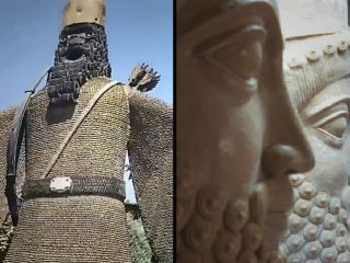 ببینید: شاهکار عجیب و غریب شهرداری پردیس؛ مجسمه سرباز هخامنشی با چهره‌ای نامتعارف!