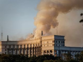 حملات هوایی بی‌سابقه روسیه به اوکراین؛ ساختمان هیئت وزیران در کی‌یف هدف قرار گرفت