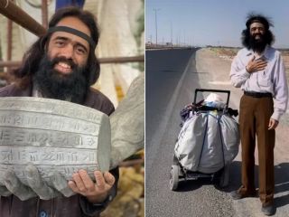 پیاده‌روی جنجالی ناتمام به سوی آرامگاه کوروش: شهرام گودرزی مجسمه‌ساز پرحاشیه کیست؟