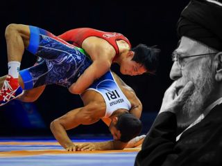 آیا خامنه‌ای در پناهگاه خود مسابقات کشتی را تماشا می‌کند؟