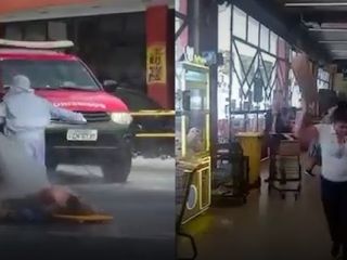 ببینید: حمله مرگبار زنبورها، مشتریان یک سوپرمارکت را به کام مرگ کشاند