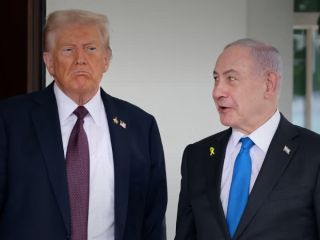 ترامپ در کاخ سفید از نتانیاهو استقبال کرد