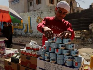 تصاویر؛ پس از آتش‌بس، بازارهای غزه دوباره جان گرفتند