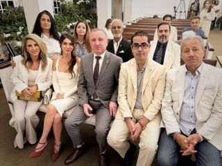 تصاویر: مراسم یادبود جمشید شارمهد با حضور نور پهلوی