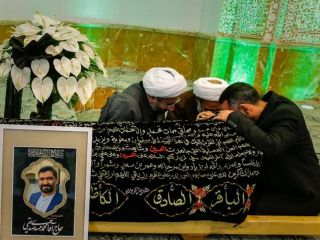 نوشته روی عکس تابوت پسر کاظم صدیقی جلب توجه کرد