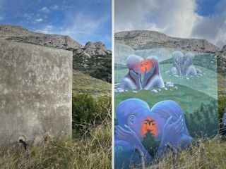 هنرمندی که دیوارهای ویران و بیروح را با نقاشی‌های سه بعدی جان می‌بخشد