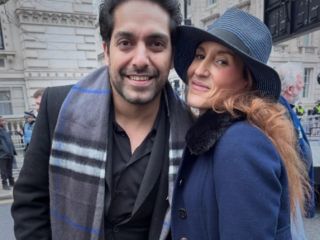 تصاویر: کاترین شکدم در تظاهرات ایرانیان در لندن