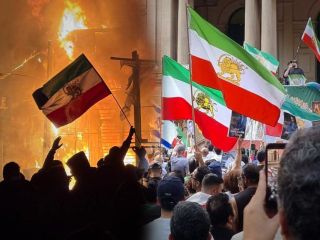 افول پرچم رسمی جمهوری اسلامی و صعود پرچم شیر و خورشید ایران در بازارهای جهانی