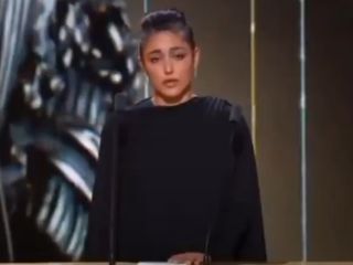 ویدیوی خطابه گلشیفته فراهانی در جشنواره سزار فرانسه در حمایت از مردم ایران