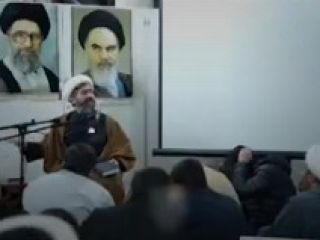 لحظه اصابت موشک به محل جلسه طلاب و نیروهای جهادی