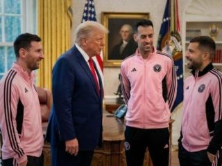 تصاویر- دیدار ترامپ با لیونل مسی در کاخ سفید