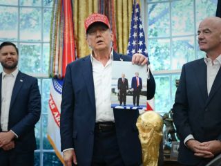 رئیس فیفا: ترامپ از حضور ایران در جام جهانی استقبال می‌کند