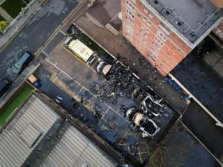 چهار آمبولانس متعلق به جامعه یهودیان در لندن به آتش کشیده شدند + ویدیو