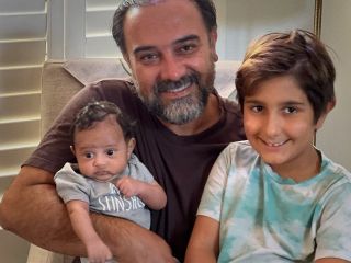 تصاویری از زندگی خانوادگی برزو ارجمند